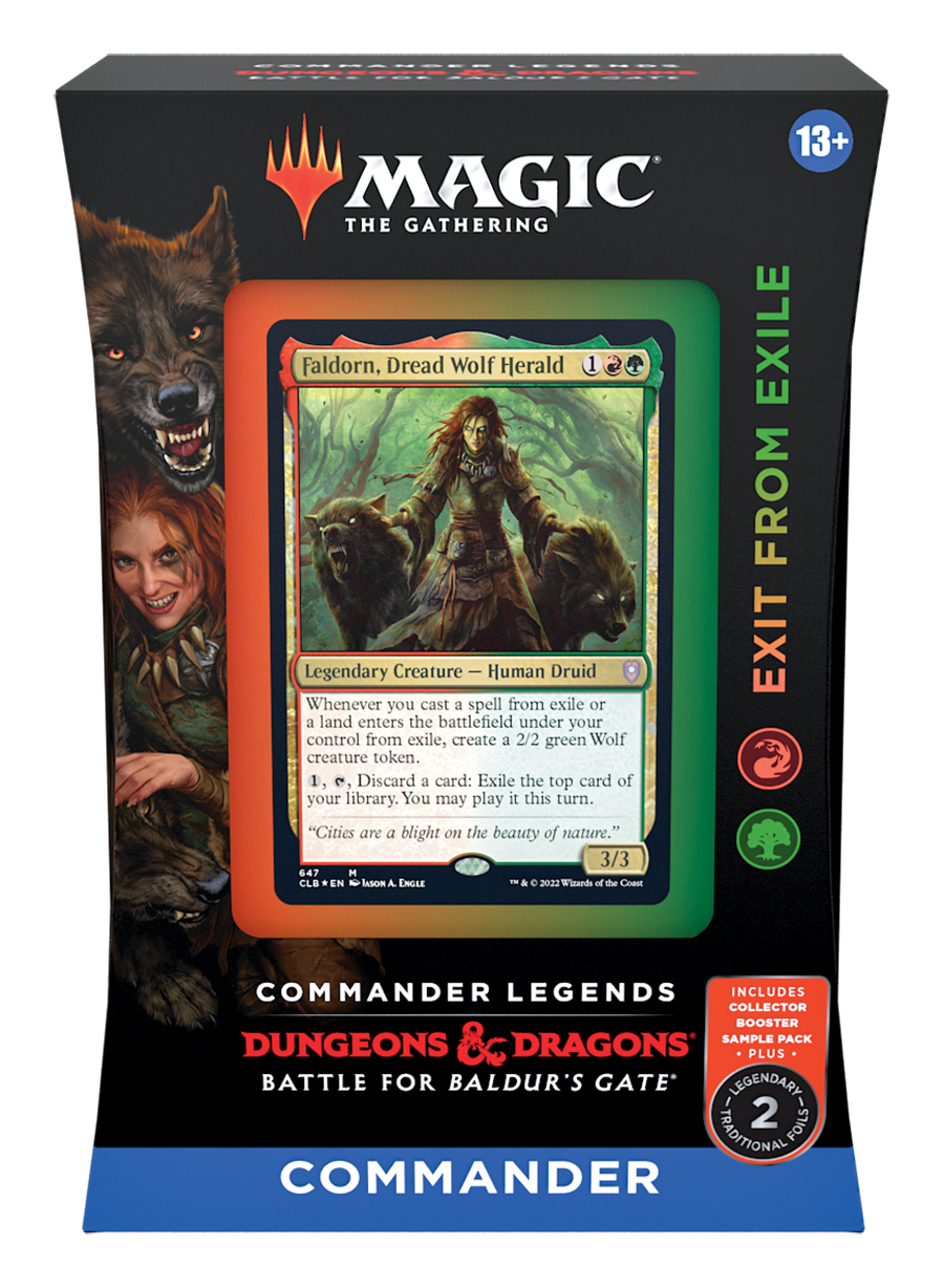 Magic: the Gathering - Commander Legends: Battle for Baldur's Gate Commander Deck - Exit from Exile (Red-Green-Red)