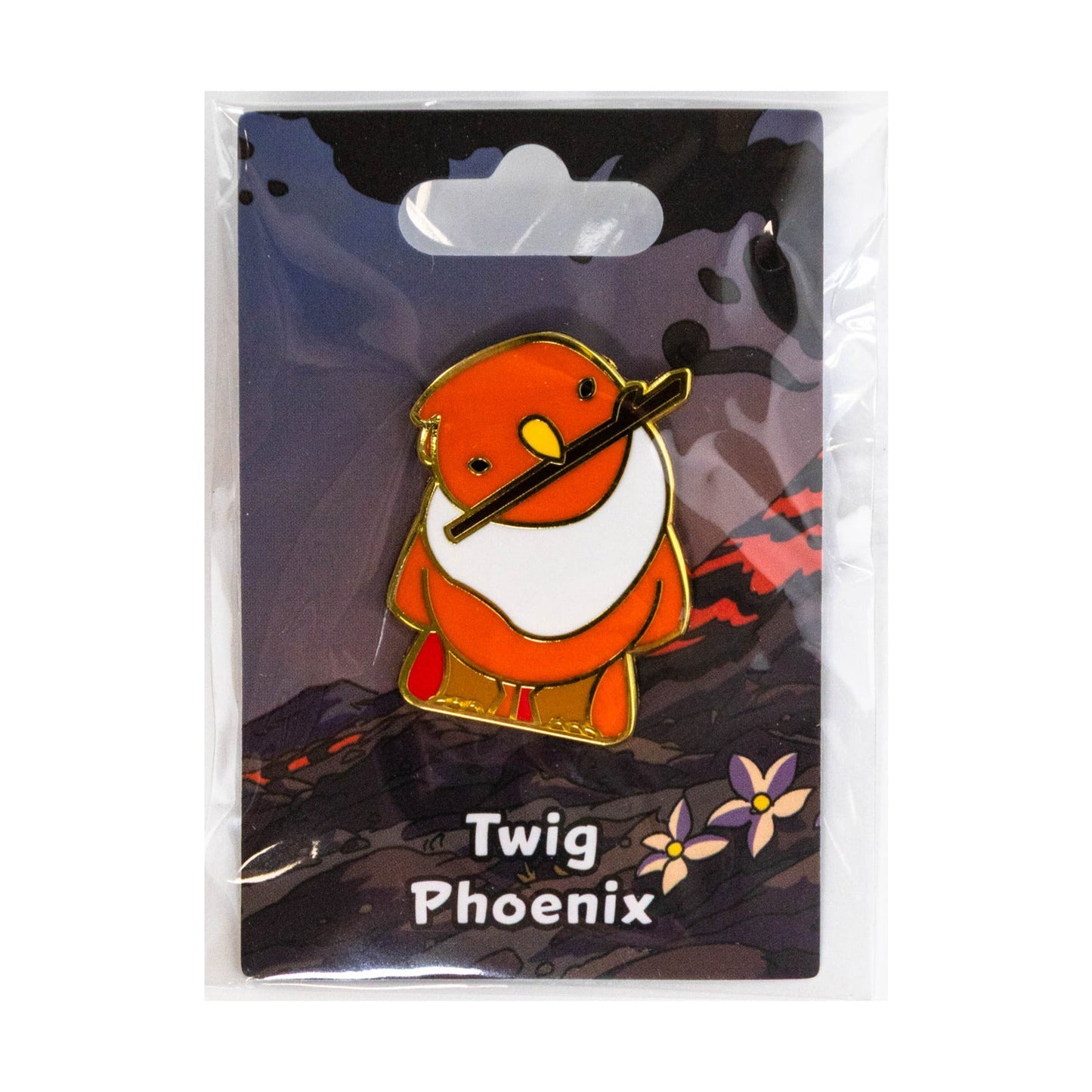 Baby Bestiary: Phoenix Enamel Pin - Twig