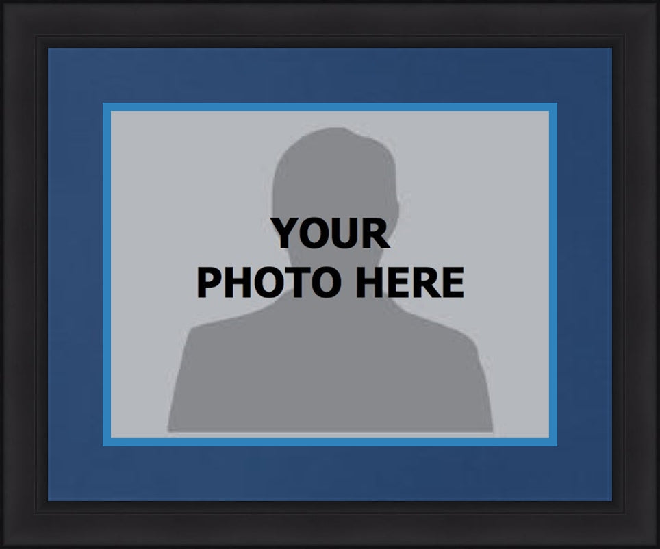 NBA Basketball Photo Picture Frame Kit - Memphis Grizzlies (Navy Matting, Blue Trim)