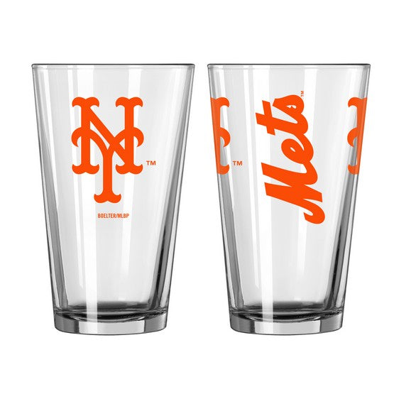 New York Mets Game Day Pint Glass