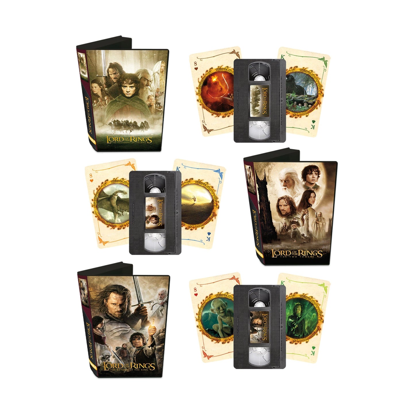 Aquarius Playing Cards: Premium Playing Cards - Lord of the Rings - 25th Anniversary Collector Set (3)