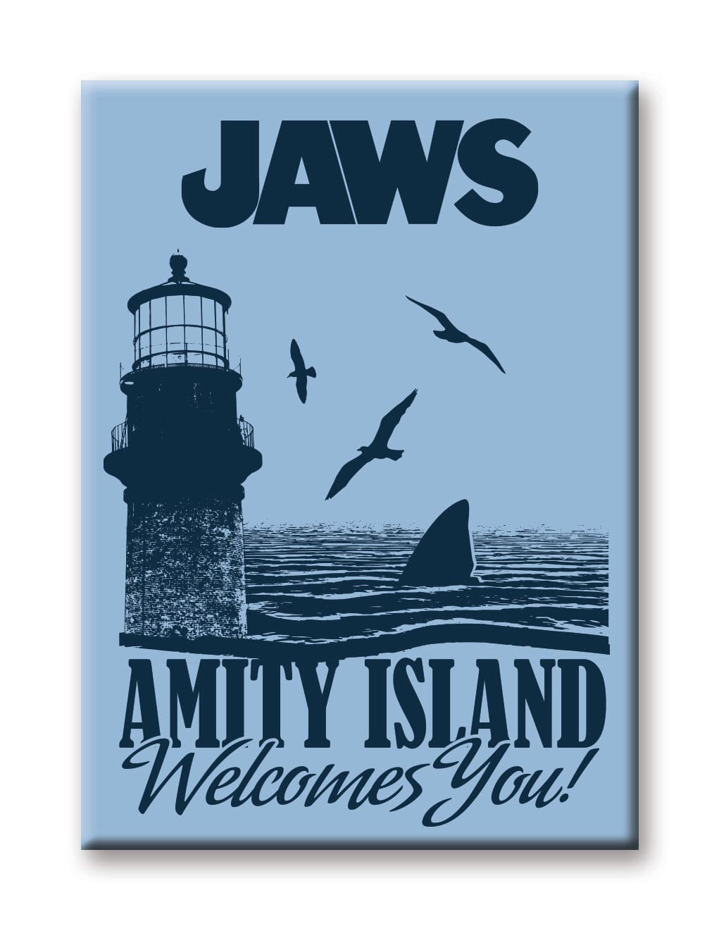Aquarius Magnets: Flat Magnet - JAWS - Amity Island