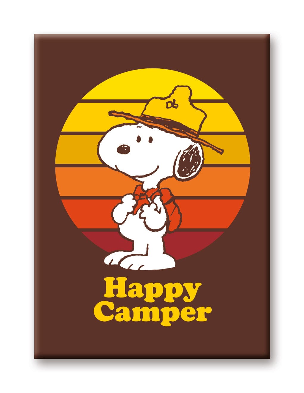 Aquarius Magnets: Flat Magnet - Peanuts - Beagle Scouts - Snoopy