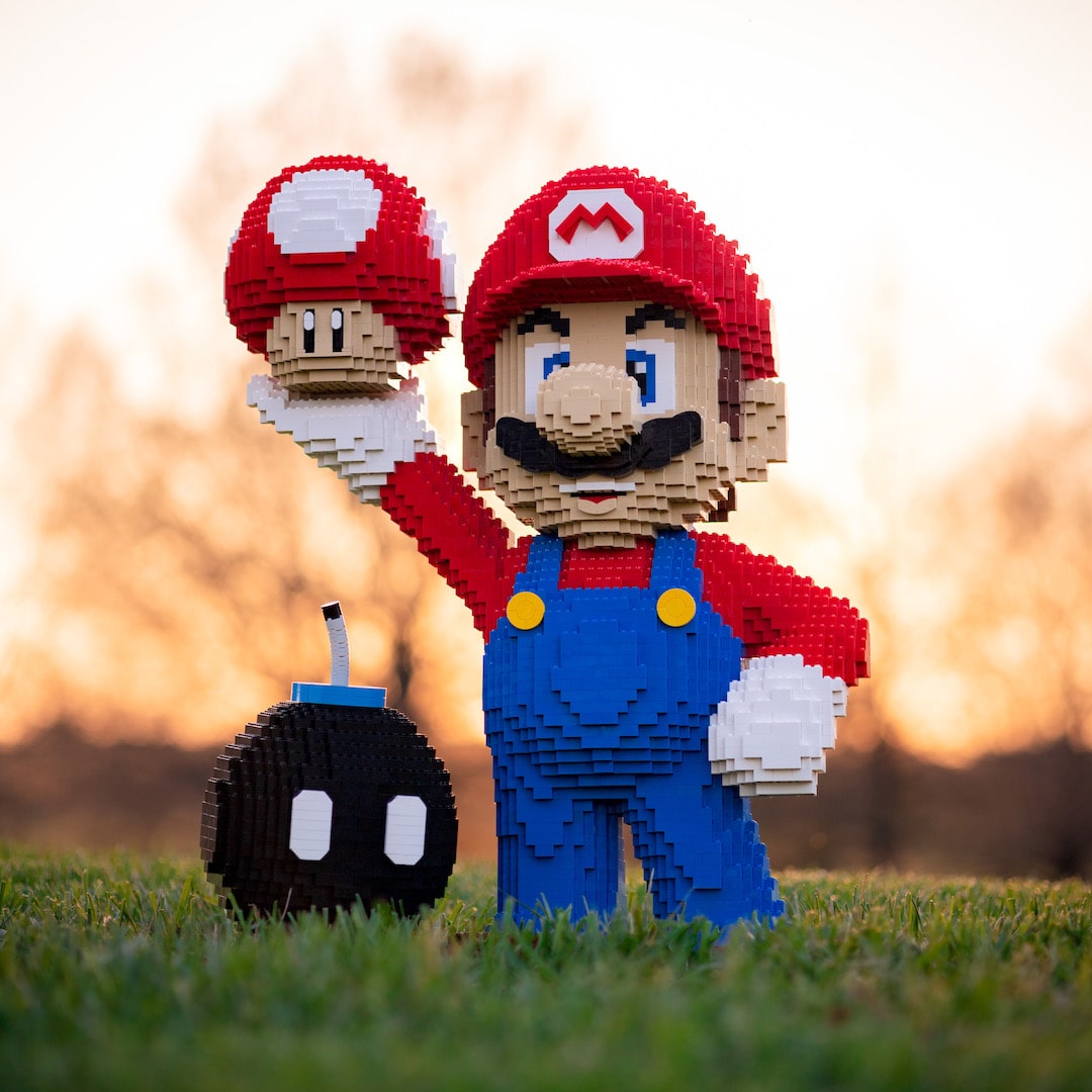 Life-Sized Red Mushroom