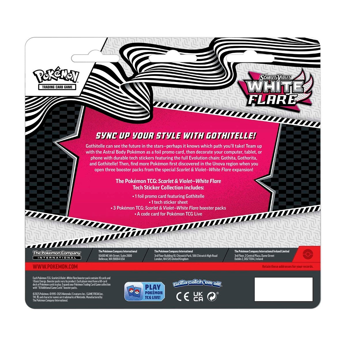 Pokemon: Scarlet & Violet - Black Bolt & White Flare - White Flare Tech Sticker Collection