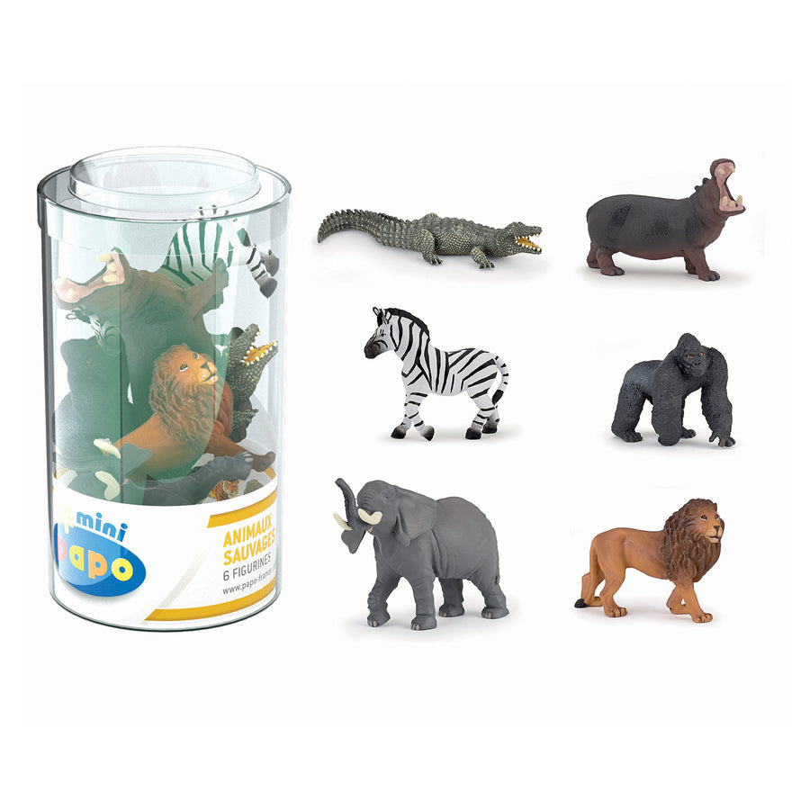 Papo France: Mini Papo - Mini Plus Wild Figurines - Set 1 (6)