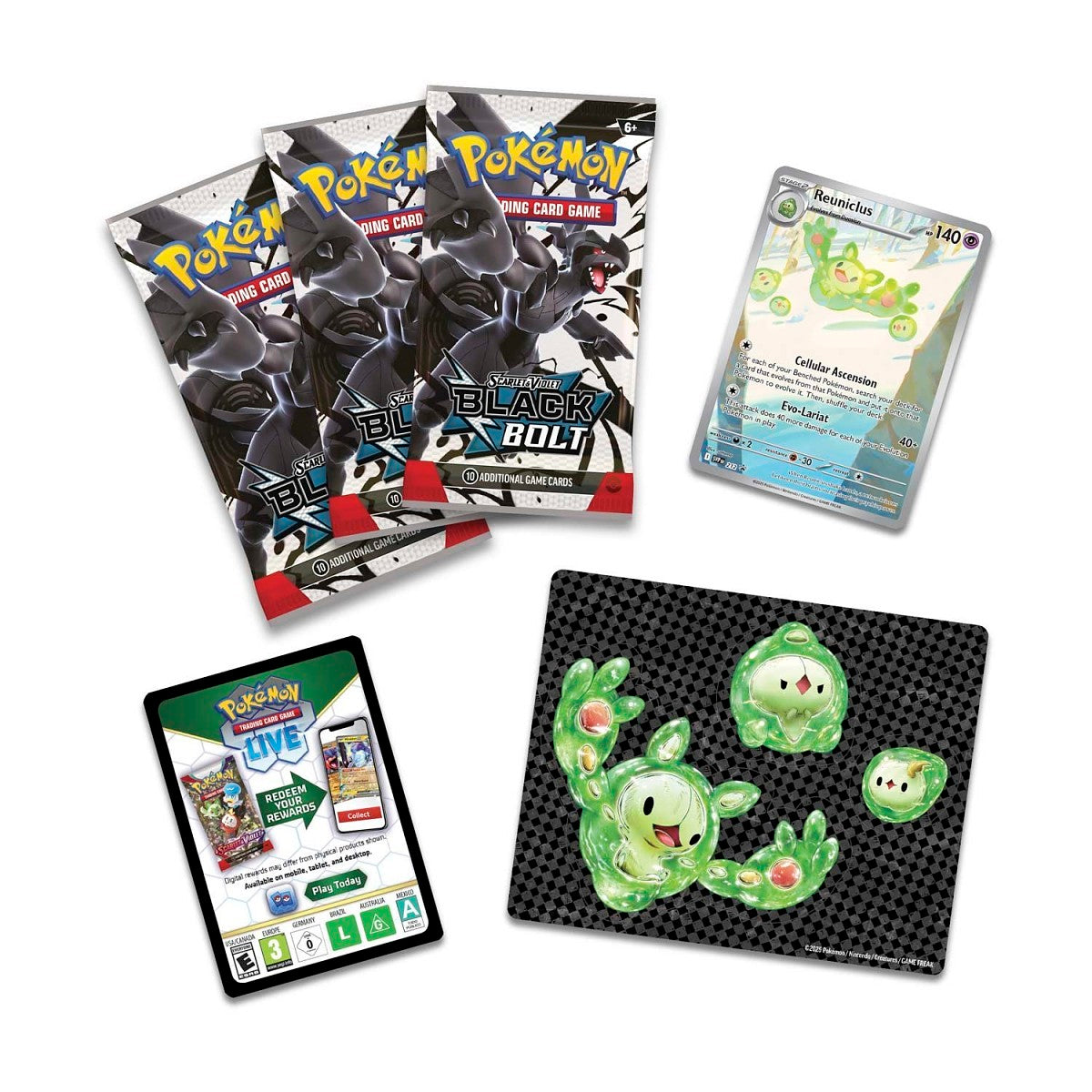 Pokemon: Scarlet & Violet - Black Bolt & White Flare - Black Bolt Tech Sticker Collection