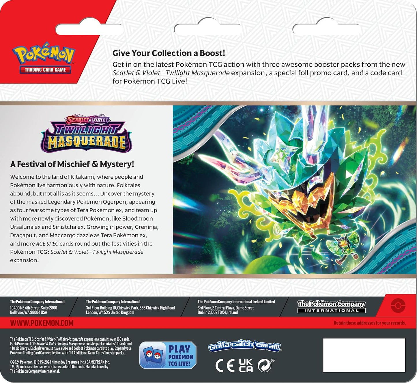Pokemon: Scarlet & Violet - Twilight Masquerade - 3-Booster Blister Pack - Revavroom