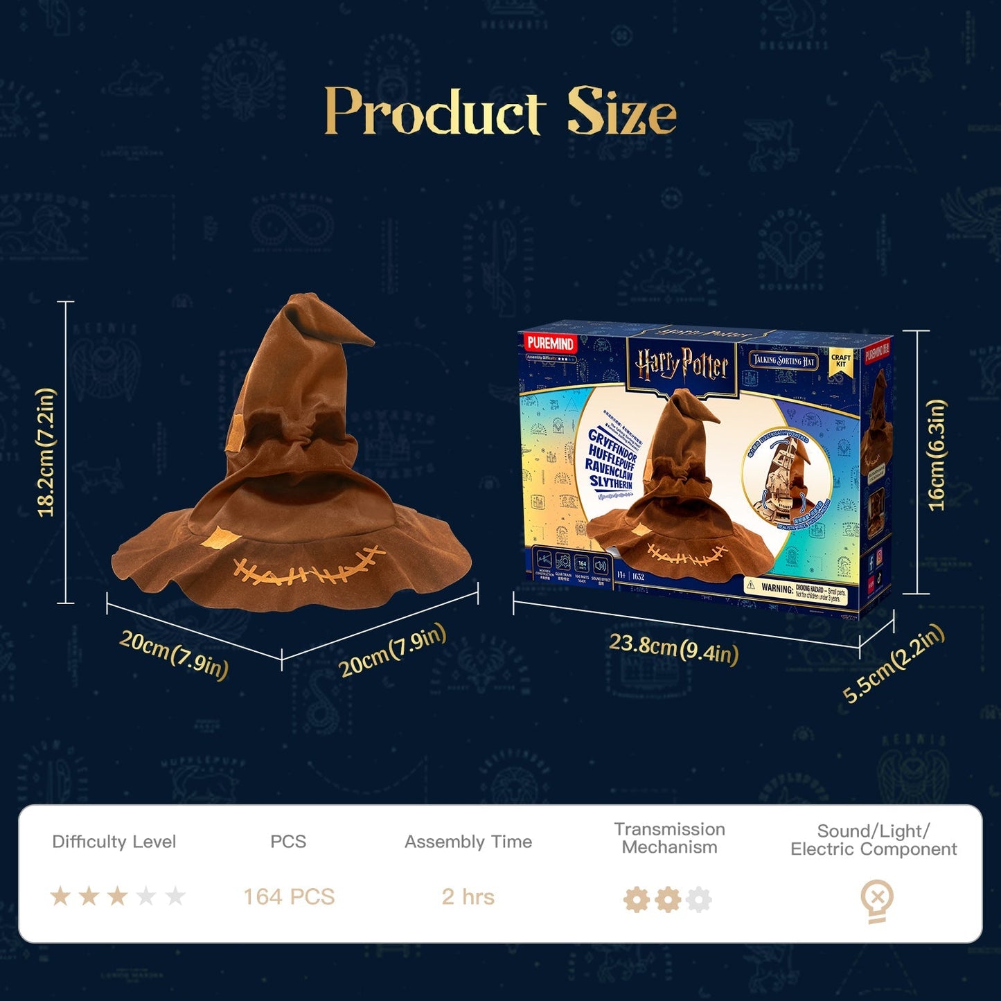 Puremind: Craft Kit - Harry Potter - Talking Sorting Hat