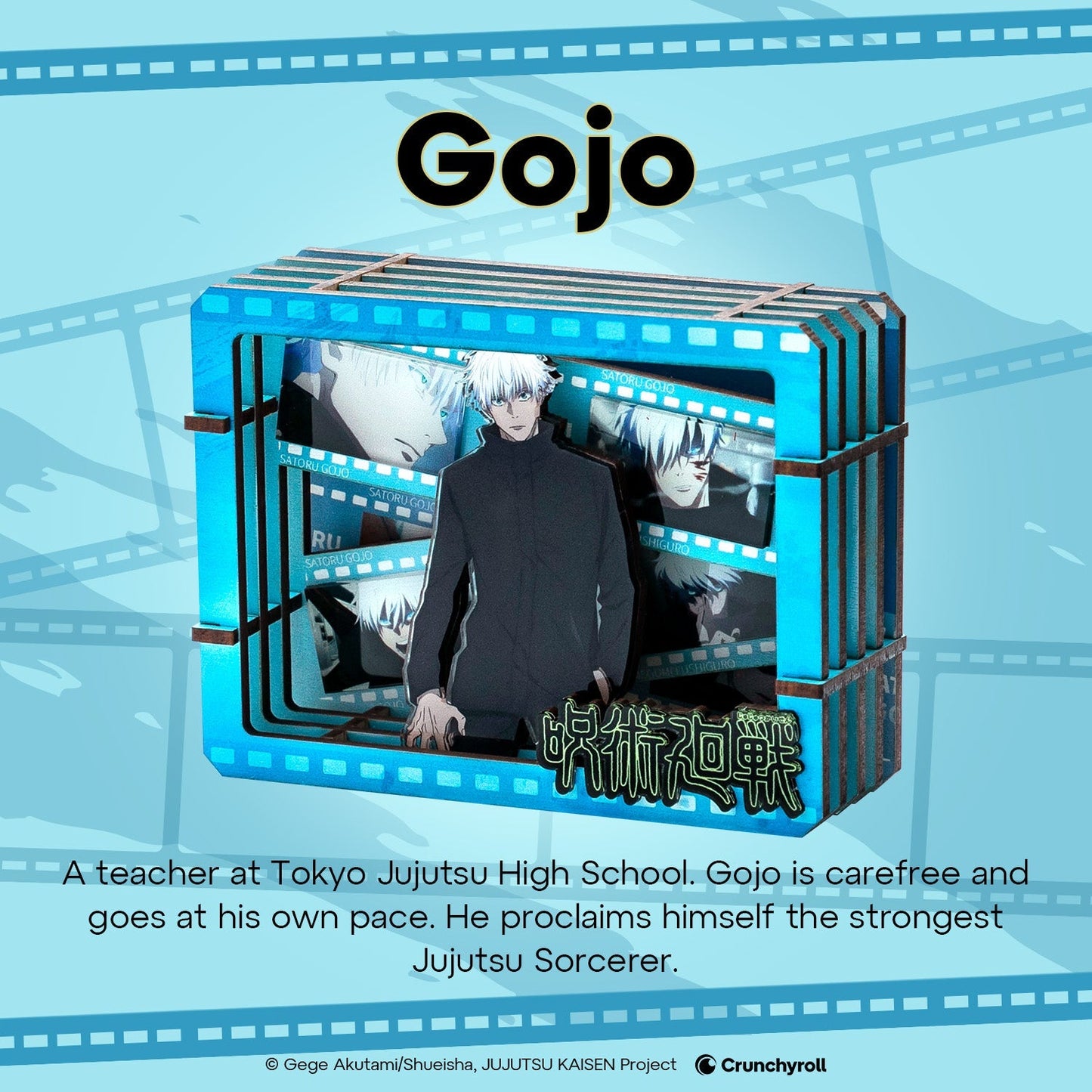 Puremind: Craft Kit - Wooden Gallery - Film Frame - Jujutsu Kaisen - Satoru Gojo