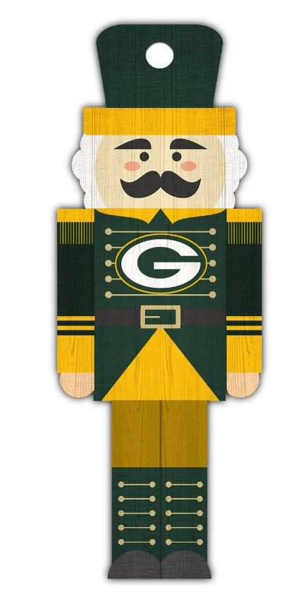 Green Bay Packers Wood Nutcracker Ornament