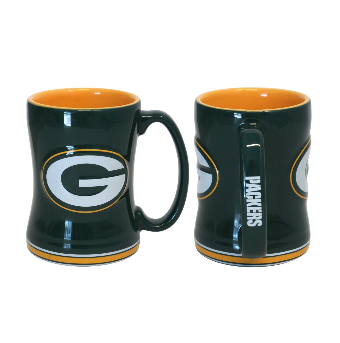 Green Bay Packers Logo Relief Coffee Mug