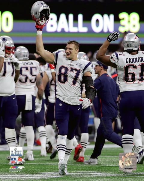 Rob Gronkowski Super Bowl LIII Celebration New England Patriots 8" x 10" Football Photo