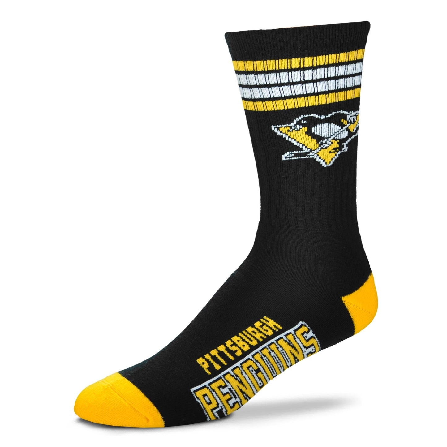 Pittsburgh Penguins Men's 4 Stripe Deuce Socks