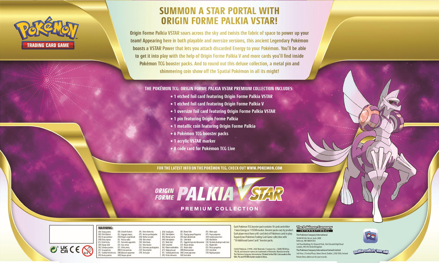 Pokemon: Origin Forme VSTAR Premium Collection - Palkia