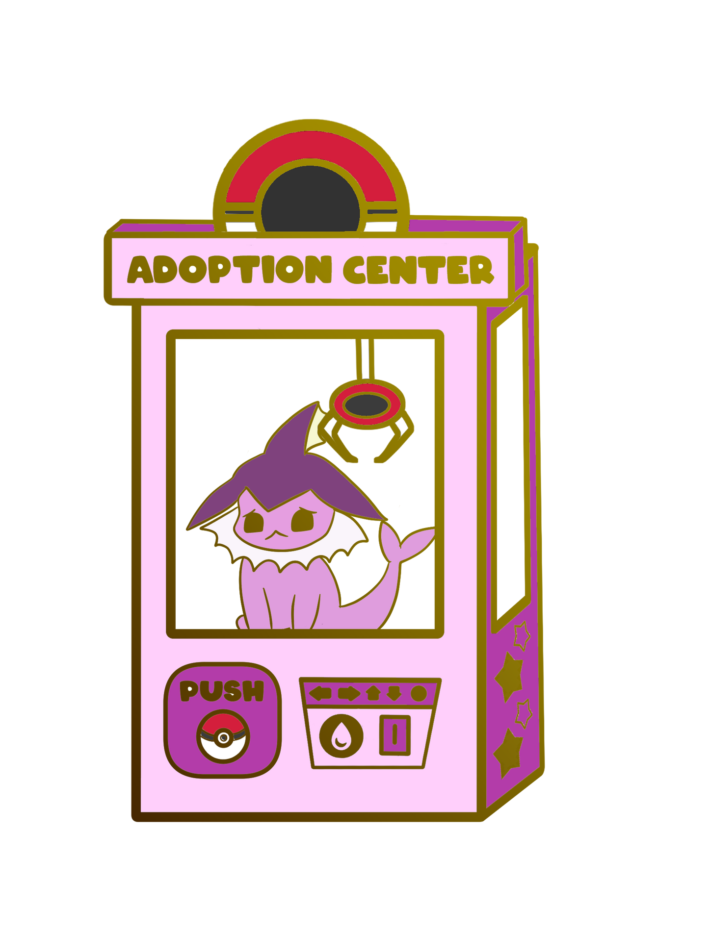 Pokemon: Shiny Vaporeon Adoption Center Enamel Pin