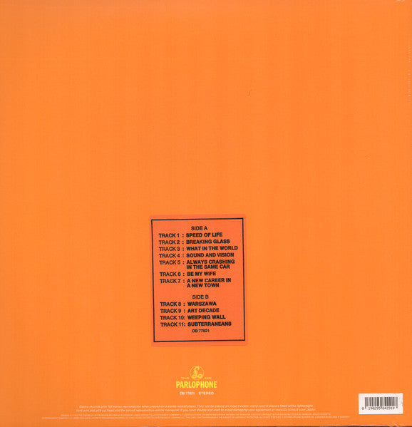 David Bowie - Low (Remastered) 180G Vinyl LP Record