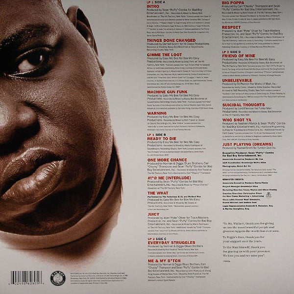 Notorious B.I.G. , The – Ready To Die (The Remaster LP) 2xLP Vinyl LP Record