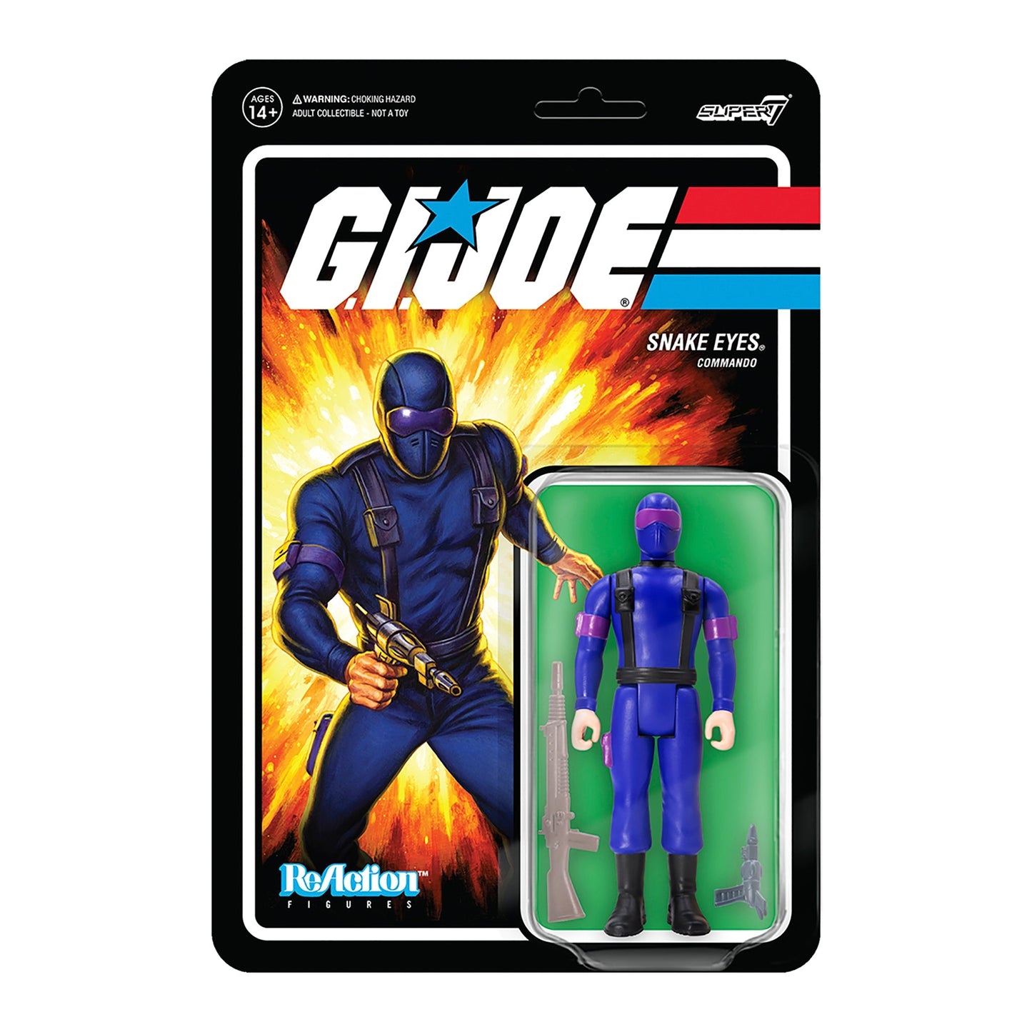 Super7 x G.I. Joe Snake Eyes 1 ReAction Figure
