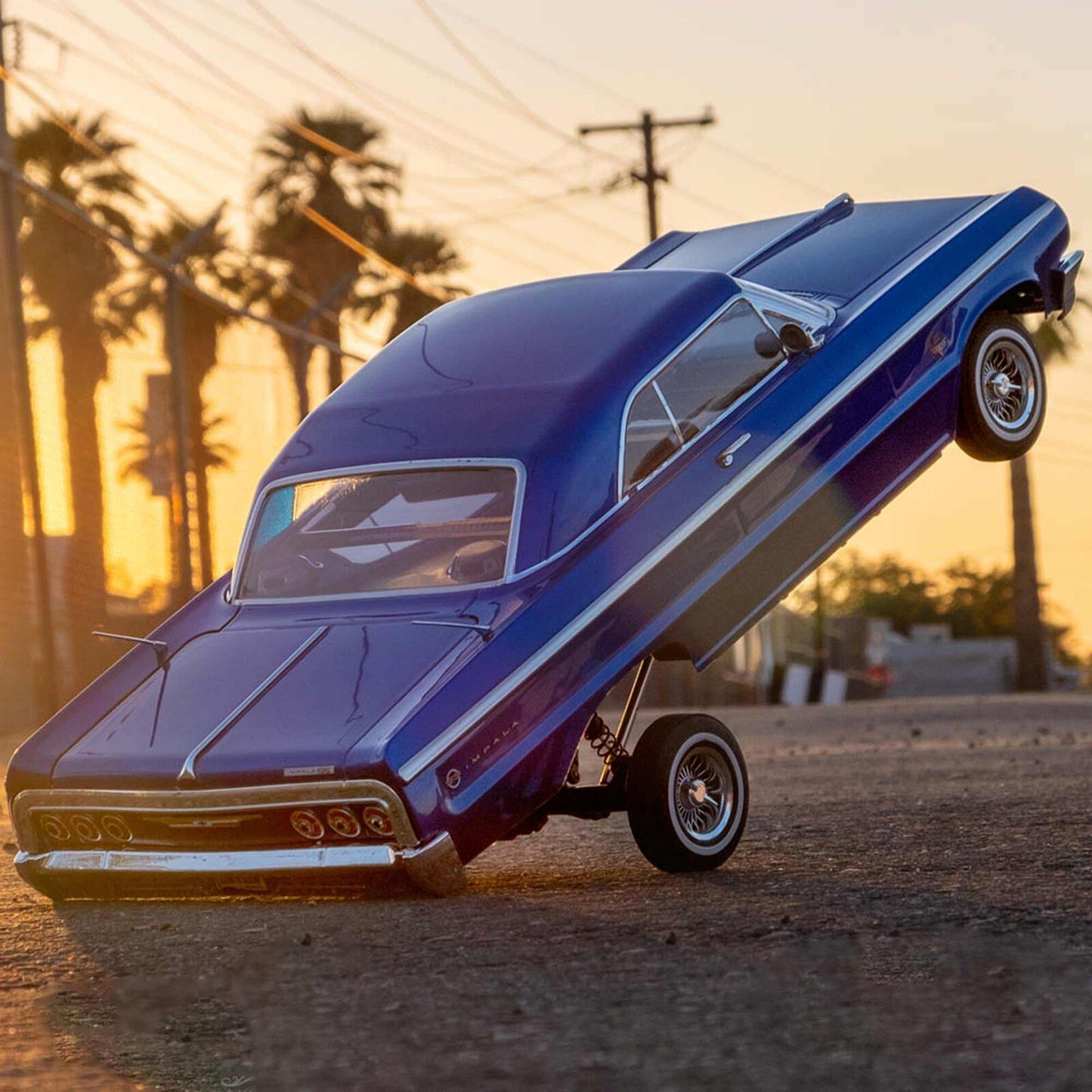 SixtyFour Chevrolet Impala Classic Edition Hopping Lowrider RTR from Redcat - Blue Edition