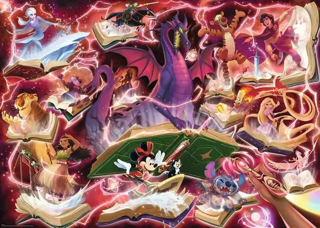 Ravensburger: Puzzle - Disney Lorcana TCG - Glimmers of the Realm - Ruby