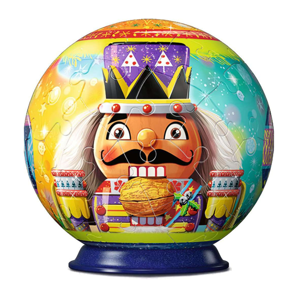 Ravensburger: Puzzle - 3D Puzzle - Puzzle-Ball - Holiday Nutcracker - Purple