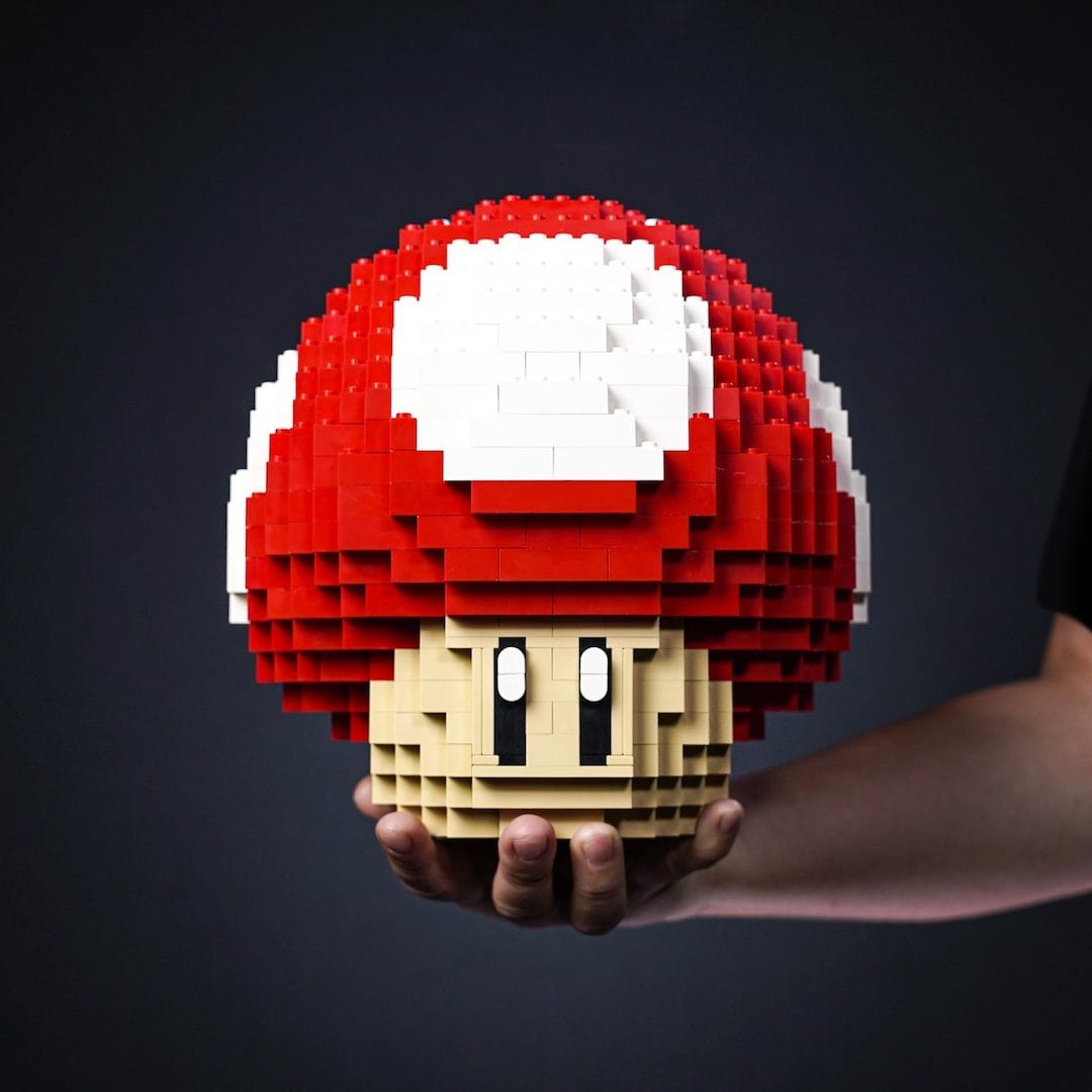 Life-Sized Red Mushroom