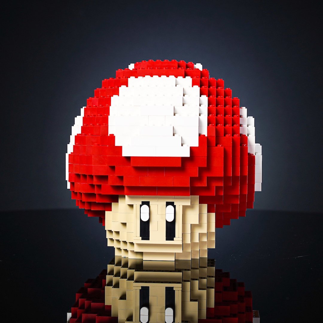 Life-Sized Red Mushroom