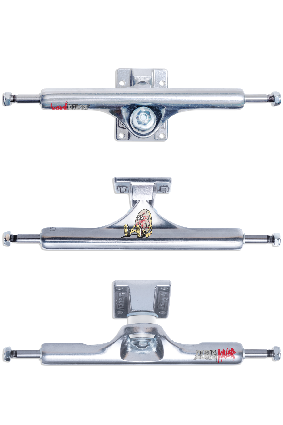 SLAPPY ST1 INVERTED CURB KILLER 10.0 SKATEBOARD TRUCKS