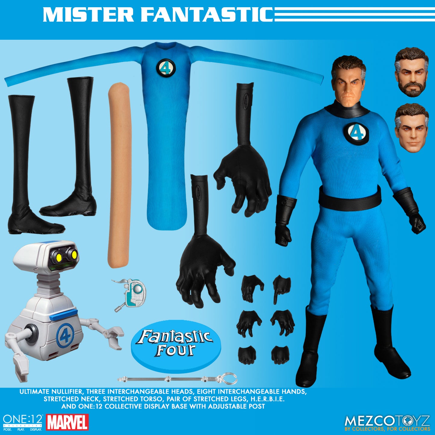 One-12 Collective Marvel Fantastic Four Deluxe Steel Box Action Figure Set