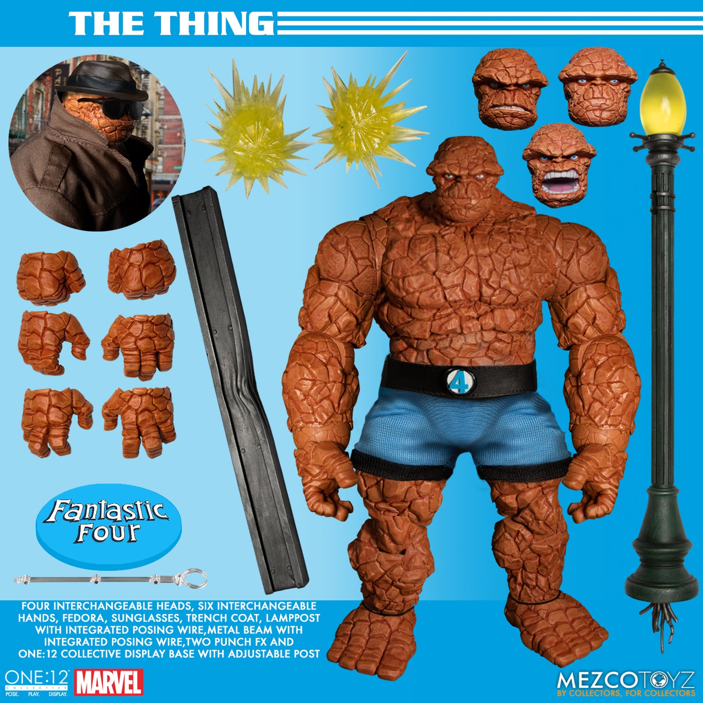 One-12 Collective Marvel Fantastic Four Deluxe Steel Box Action Figure Set