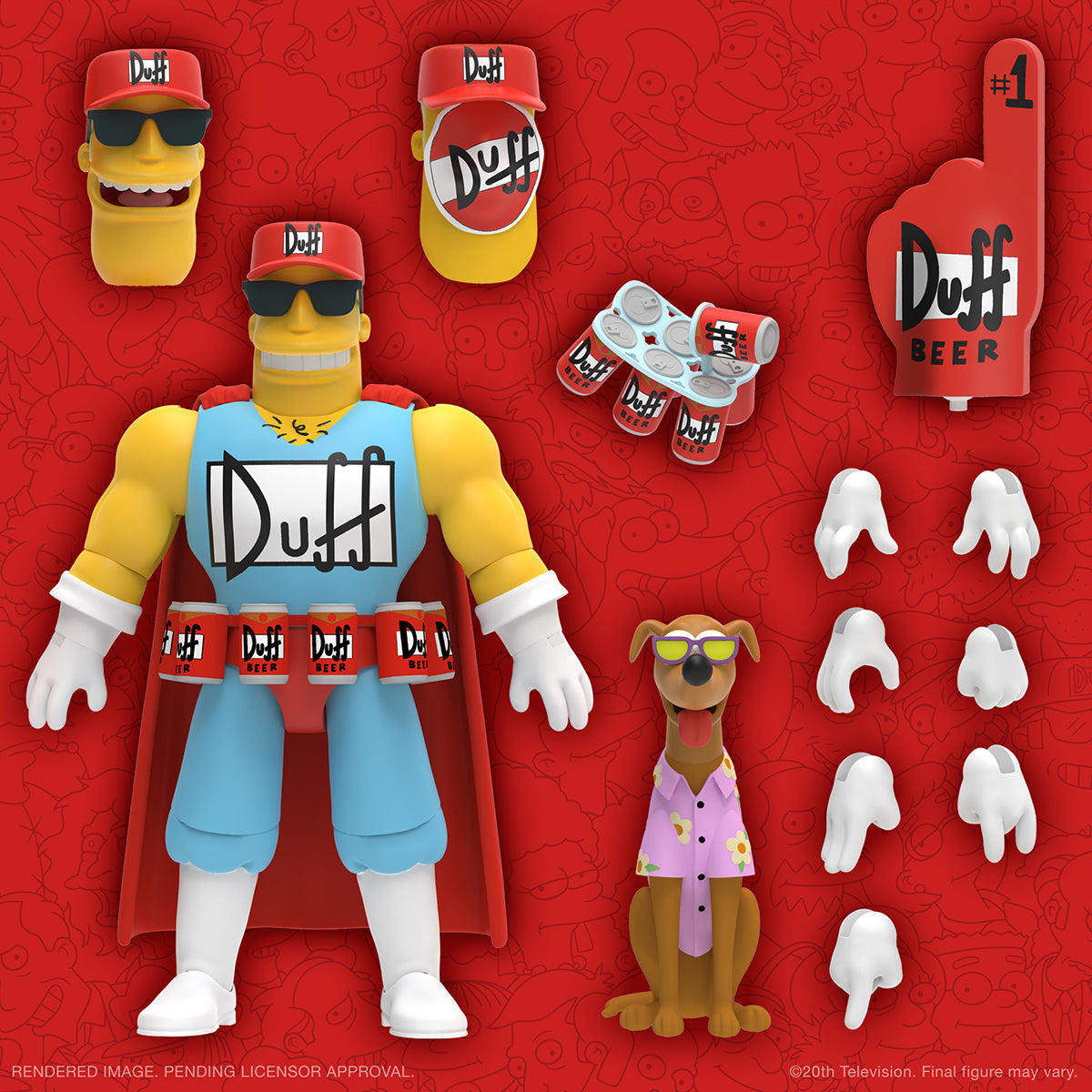 Simpsons Ultimates W2 Duffman Action Figure