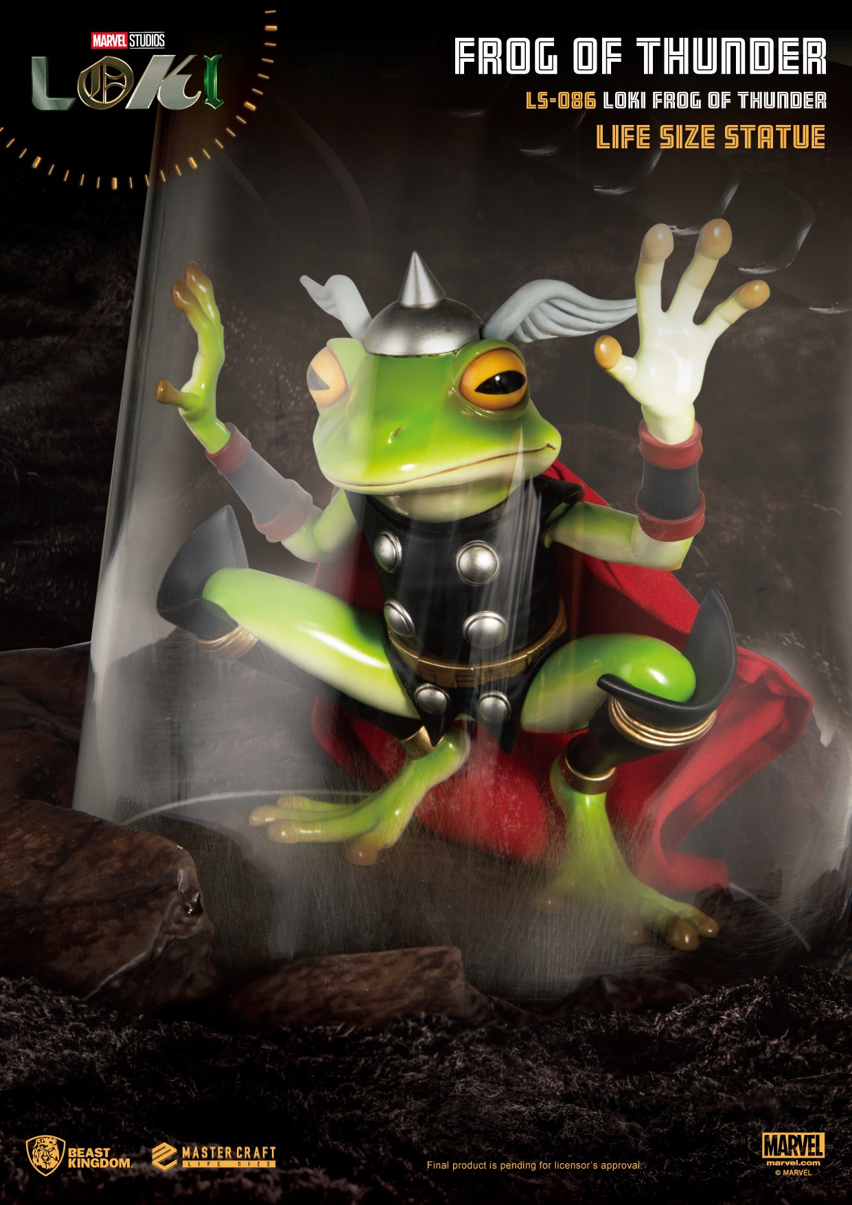 Marvel Ls-086 Loki Frog Of Thunder Life Size Statue