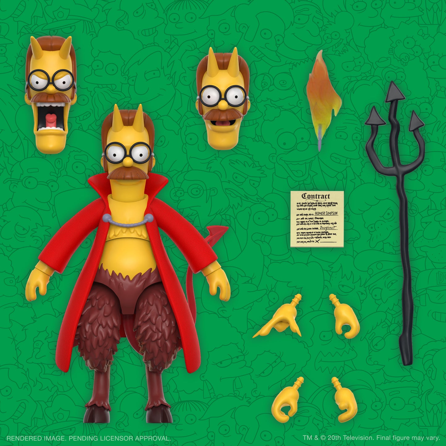 Simpsons Ultimates W4 Devil Flanders Action Figure