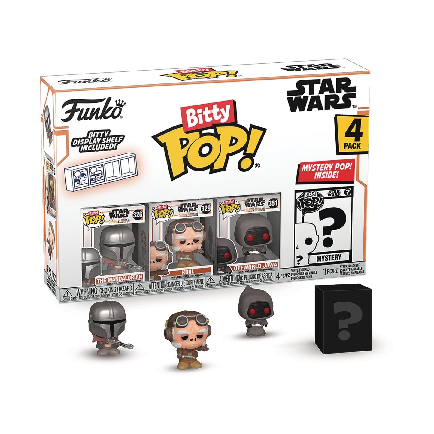 FUNKO Bitty Pop Mandalorian Mandalorian 4pk Vinyl Figure