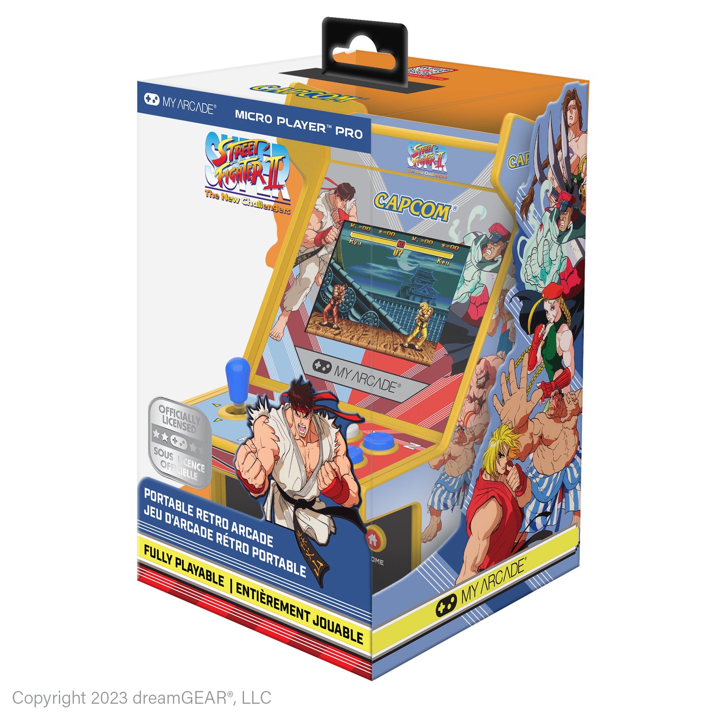 Super Street Fighter Micro Player Pro 2-in-1 Portable Retro Arcade