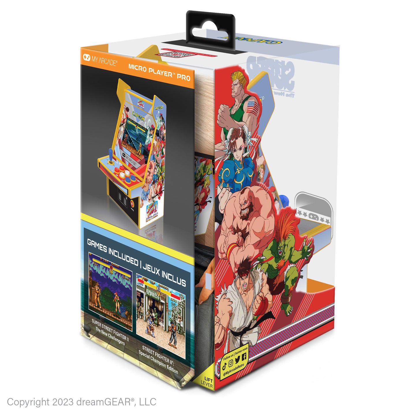 Super Street Fighter Micro Player Pro 2-in-1 Portable Retro Arcade