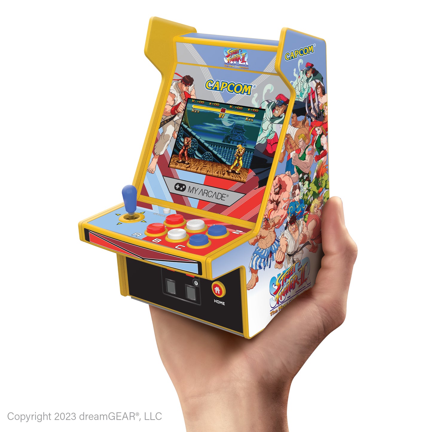 Super Street Fighter Micro Player Pro 2-in-1 Portable Retro Arcade