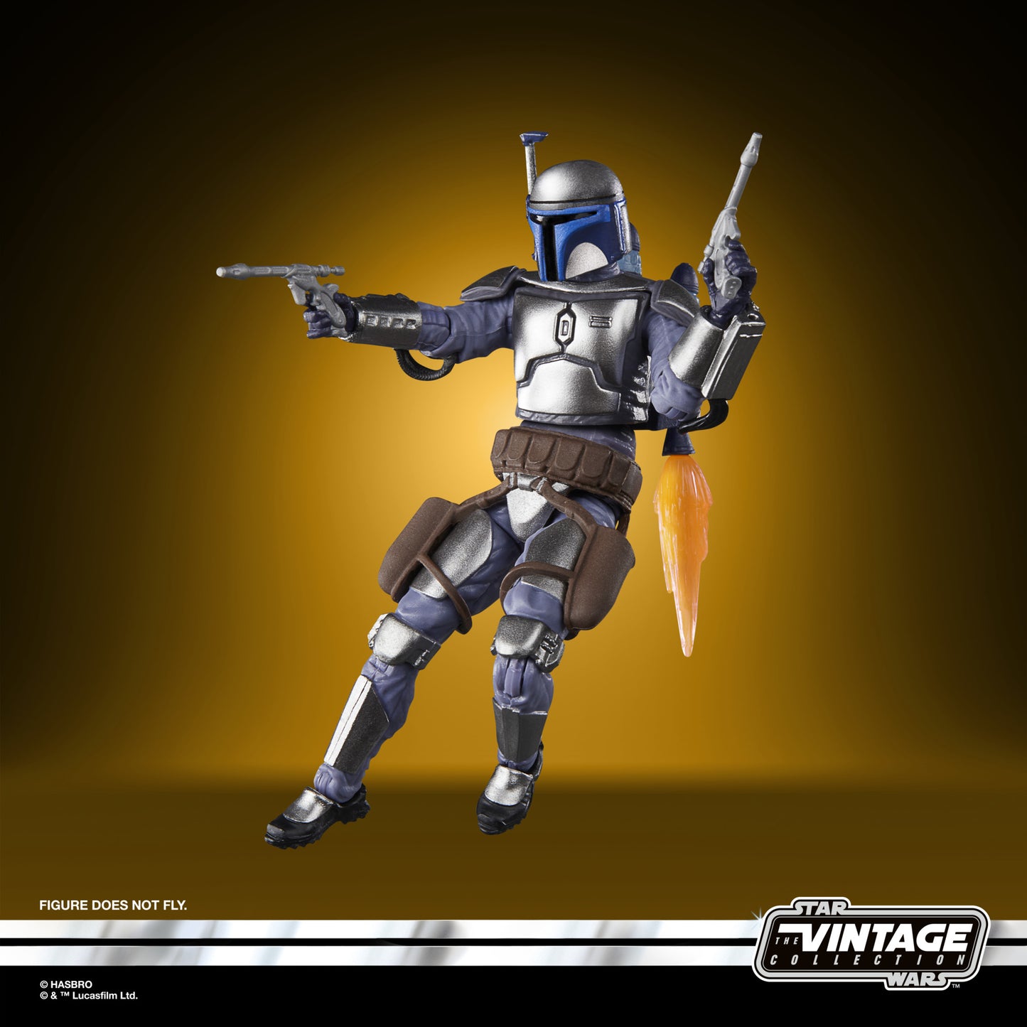 Star Wars Attack Of The Clones Vintage 3-3/4in Jango Fett Deluxe Action Figure