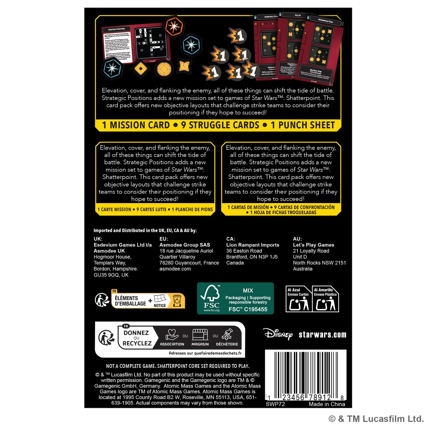 Star Wars Shatterpoint: Strategic Positions Mission Pack