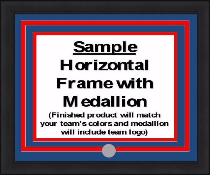 MLB Baseball Photo Picture Frame Kit - Oakland Athletics (Green Matting, White Trim)