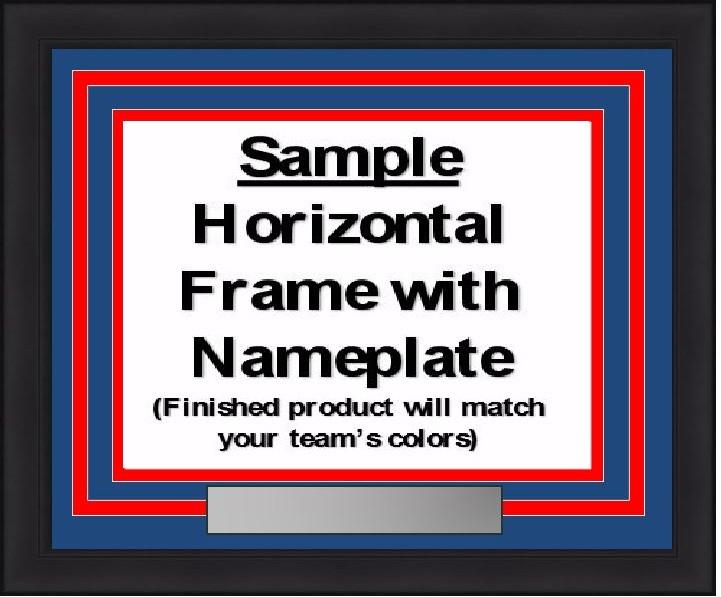 MLB Baseball Photo Picture Frame Kit - St. Louis Cardinals (Red Matting, Light Blue Trim)