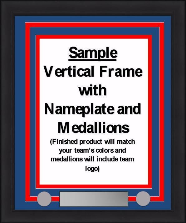 MLB Baseball Photo Picture Frame Kit - St. Louis Cardinals (Red Matting, Light Blue Trim)