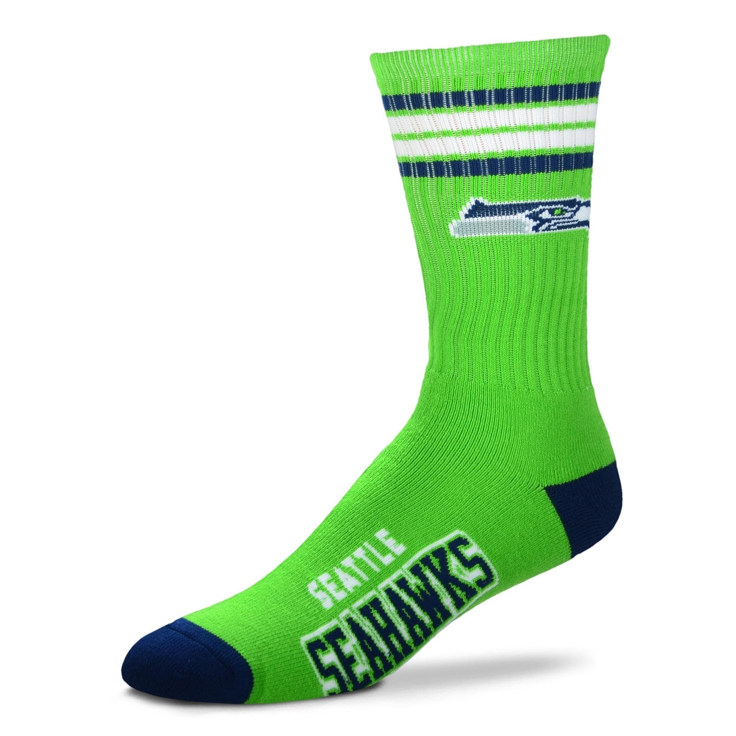 Seattle Seahawks Men's 4 Stripe Deuce Socks