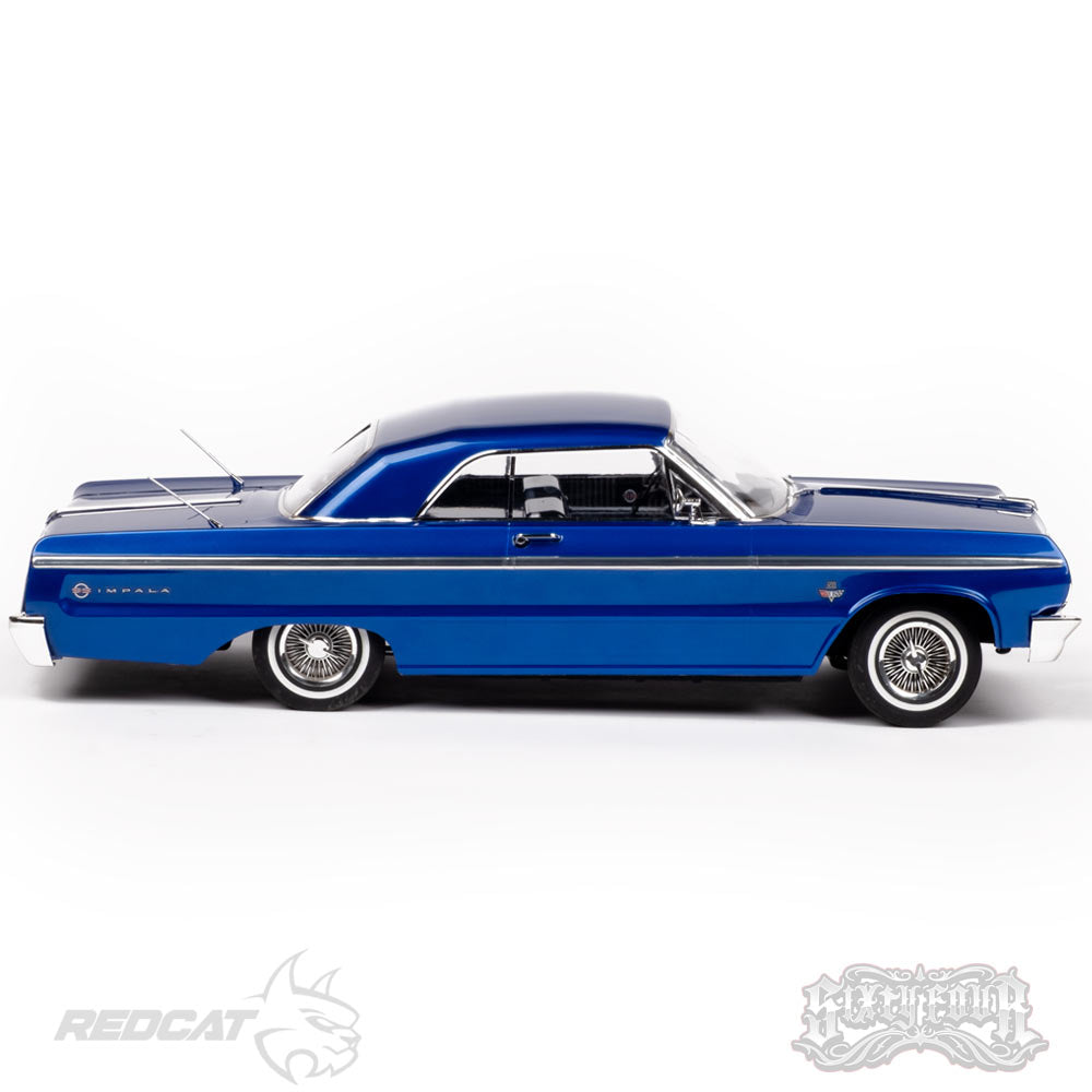 SixtyFour Chevrolet Impala Blue Kandy & Chrome Edition RTR from Redcat