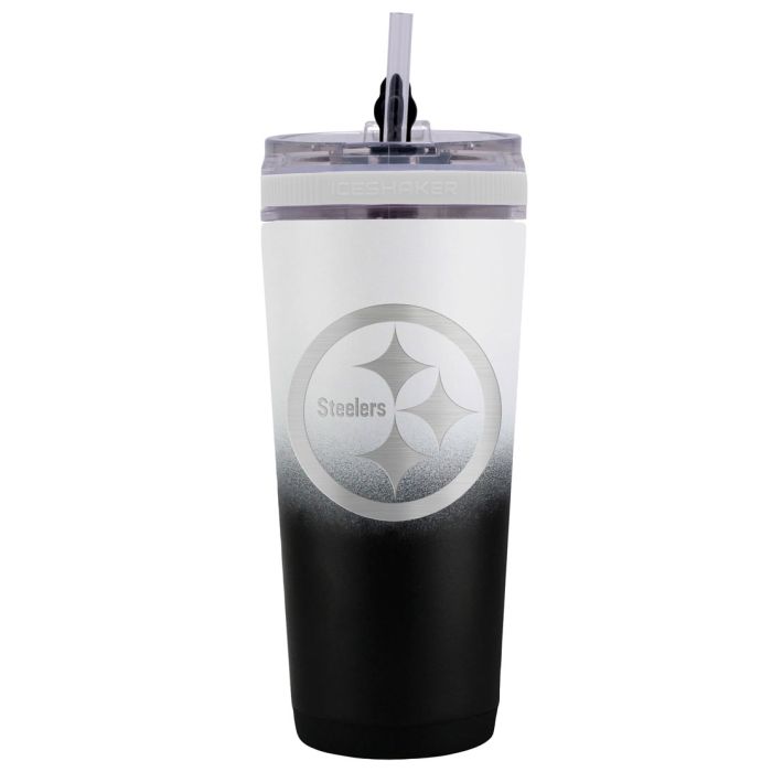 Pittsburgh Steelers 26 oz Stainless Steel Ice Shaker Bottle