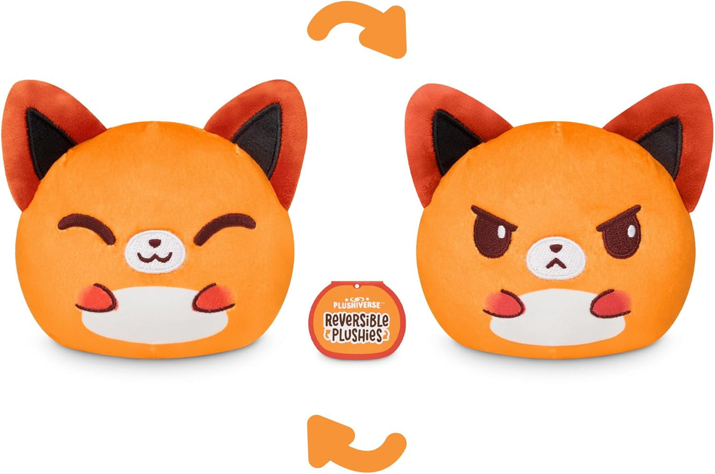 TeeTurtle Reversible Plushie: Kawaii Cuties - Sly Fox - 4"