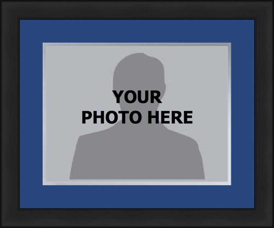 MLB Baseball Photo Picture Frame Kit - Toronto Blue Jays (Blue Matting, Gray Trim)