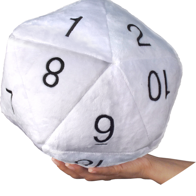 Ultra PRO: Plush - D20 Novelty Dice - Jumbo - White