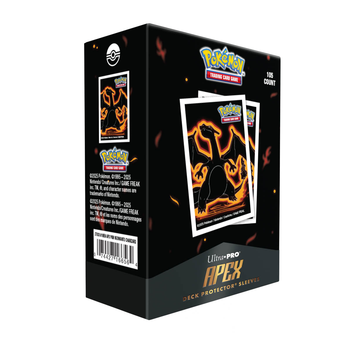 Ultra Pro Apex Sleeves - Neon Kanto Charizard 105 CT